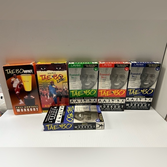 Tae Bo, Billy Blanks Set of 6 Tapes on VHS - Picture 1 of 9